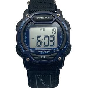 Armitron EL Pro Sports Men Multifunction Sorts Digital Watch 39mm Timer WR 165ft